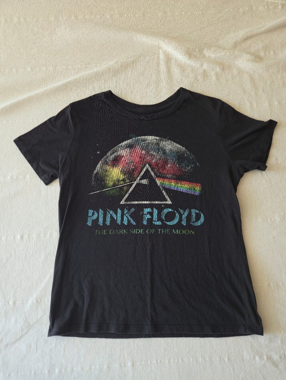 Pink Floyd The Dark Side of the Moon Black Graphic T-Shirt Size Small